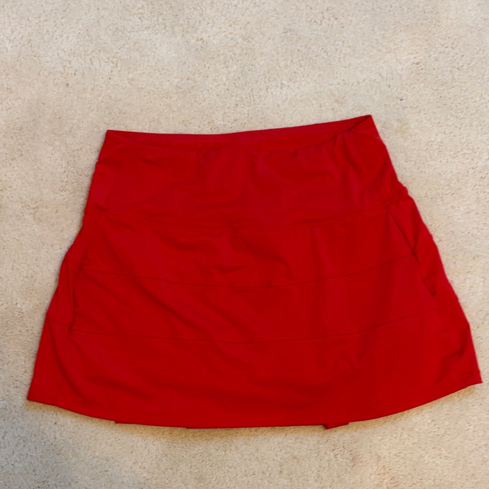 Vibrant Red Skirt